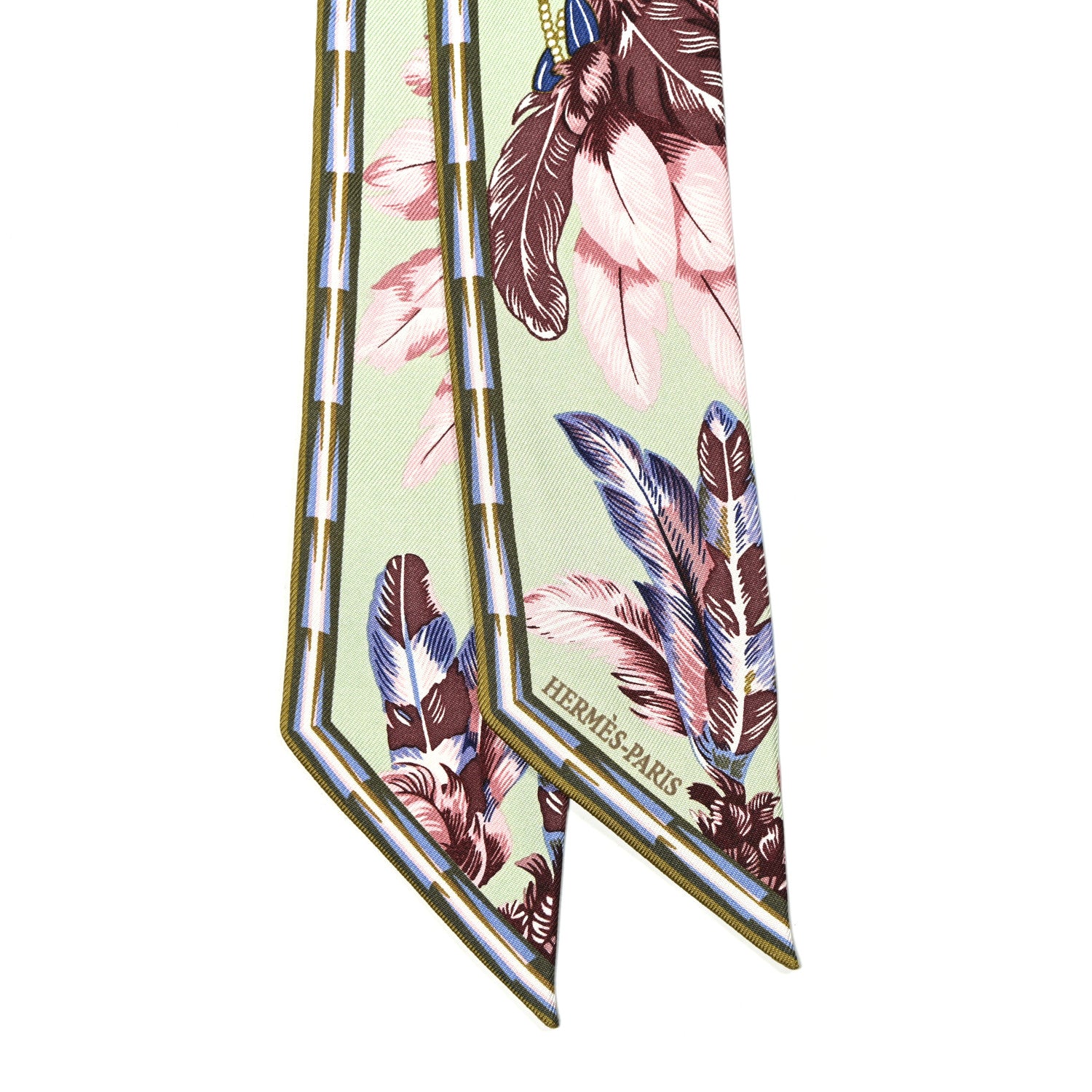 Hermes Silk Brazil Twilly 2 of 4