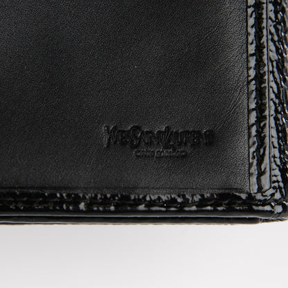 Saint Laurent Textured Patent Belle de Jour Wallet Black 5 of 13