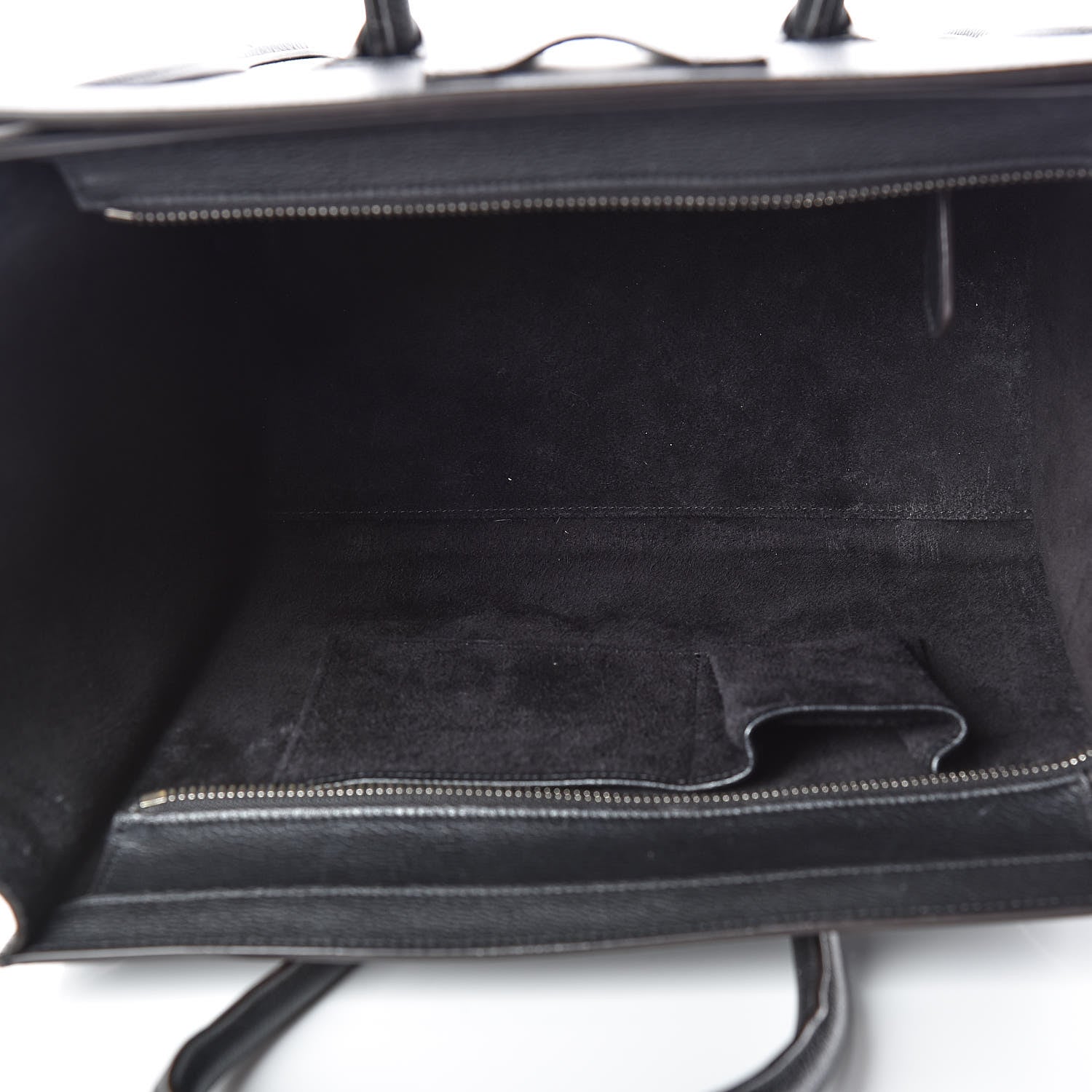 Celine Drummed Calfskin Mini Luggage Black 7 of 12