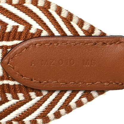 Hermes Toile Swift 50mm Sangle Cavale Shoulder Strap Ecru Beige Gold 5 of 7