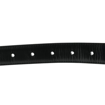 Celine Box Calfskin Medium 25mm Triomphe Belt 80 32 Black 6 of 7