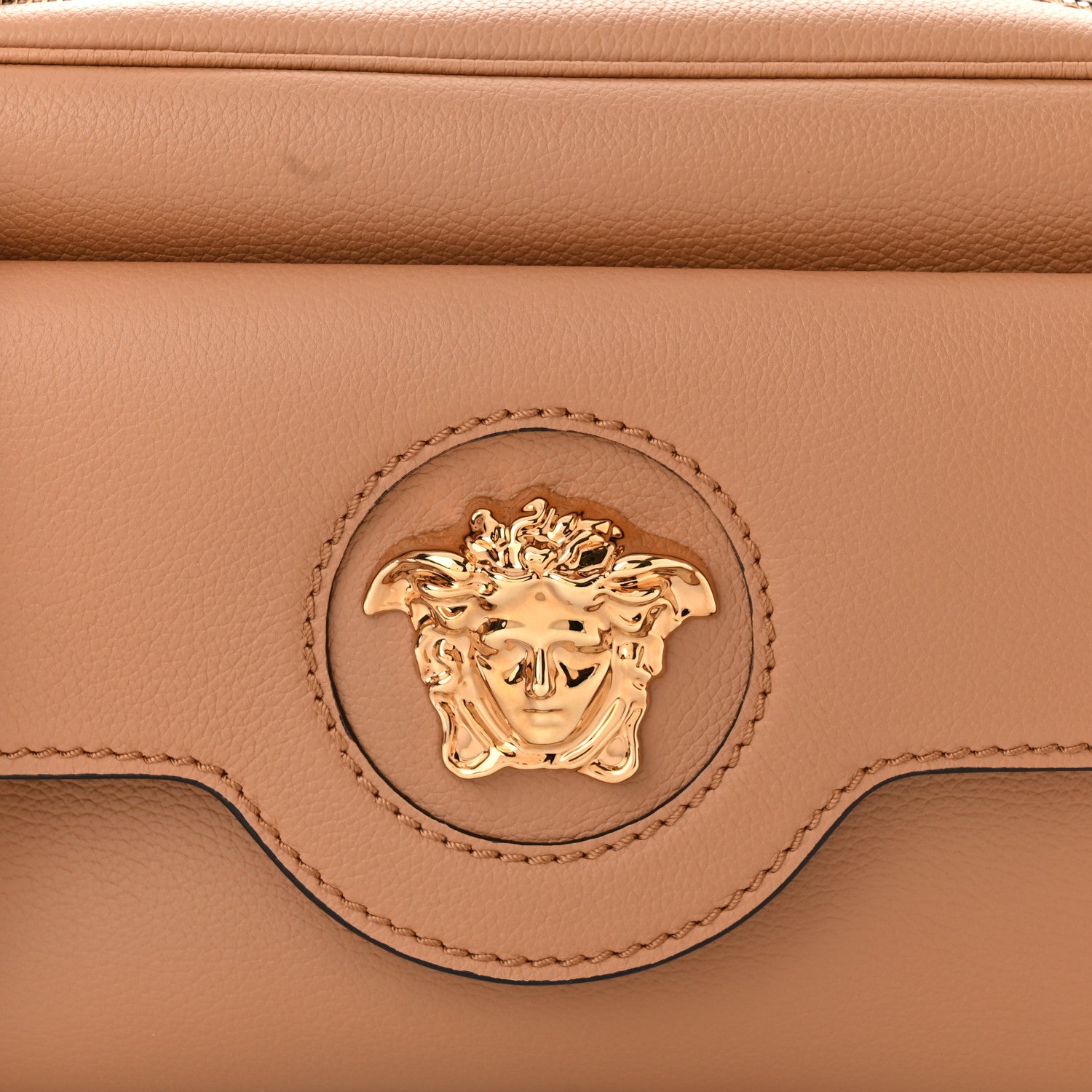 Versace Grained Calfskin Medusa Camera Bag Brown 5 of 9