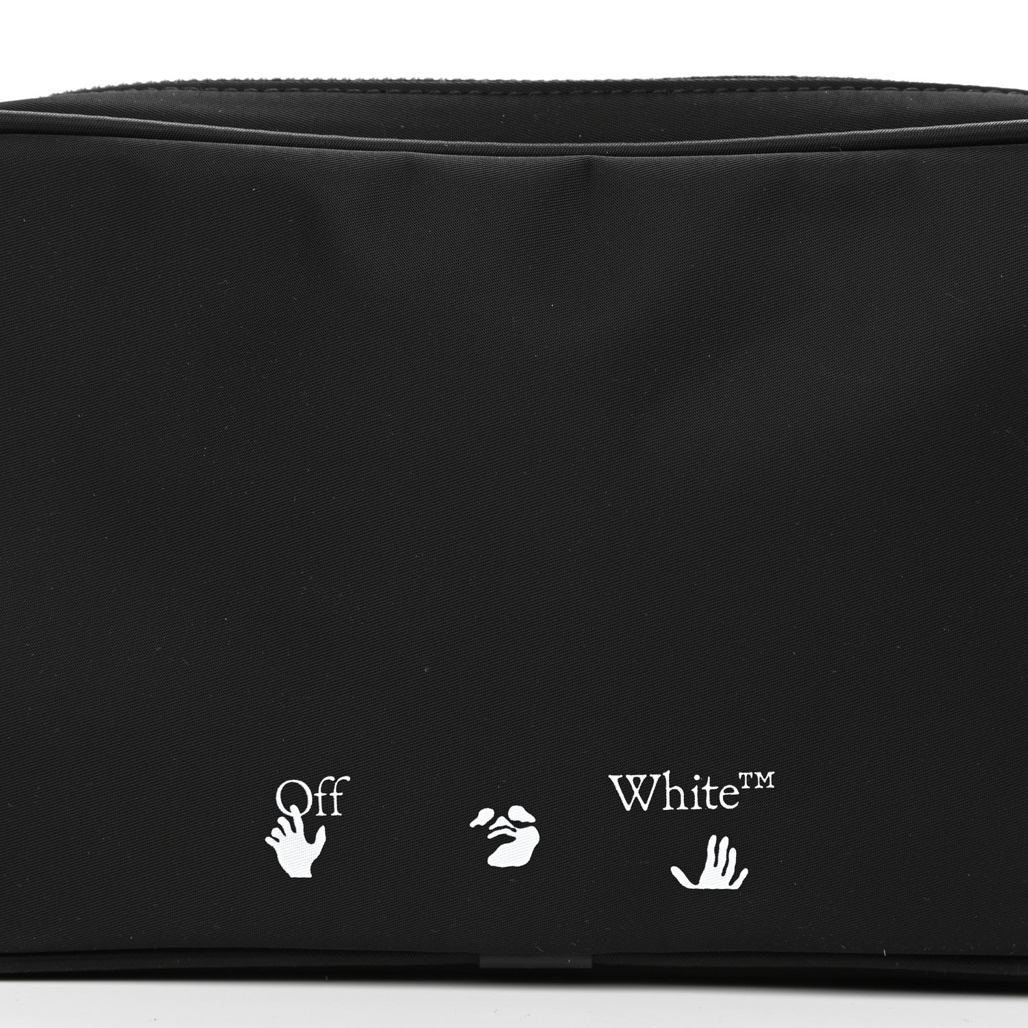 Off-White Nylon Logo Print Double Crossbody Bag Black 12 of 12