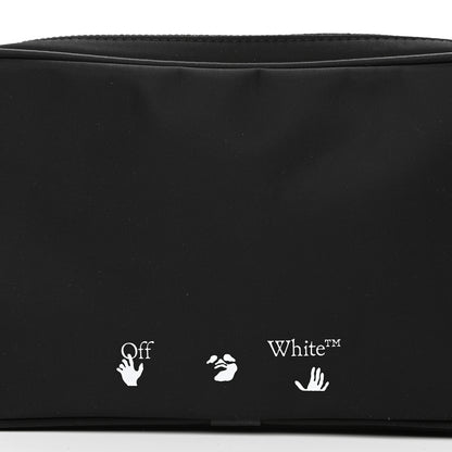 Off-White Nylon Logo Print Double Crossbody Bag Black 12 of 12