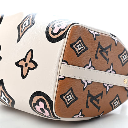 Louis Vuitton Monogram Giant Wild At Heart Speedy Bandouliere 25 Creme 8 of 8