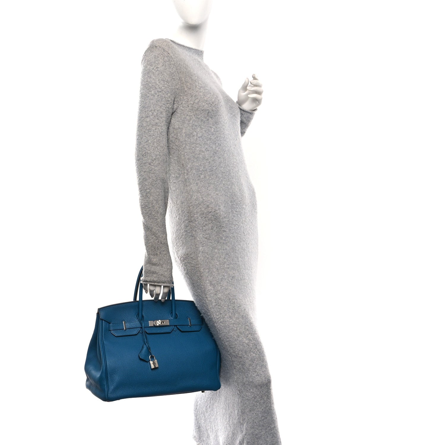 Hermes Togo Birkin 35 Bleu Izmir 2 of 10