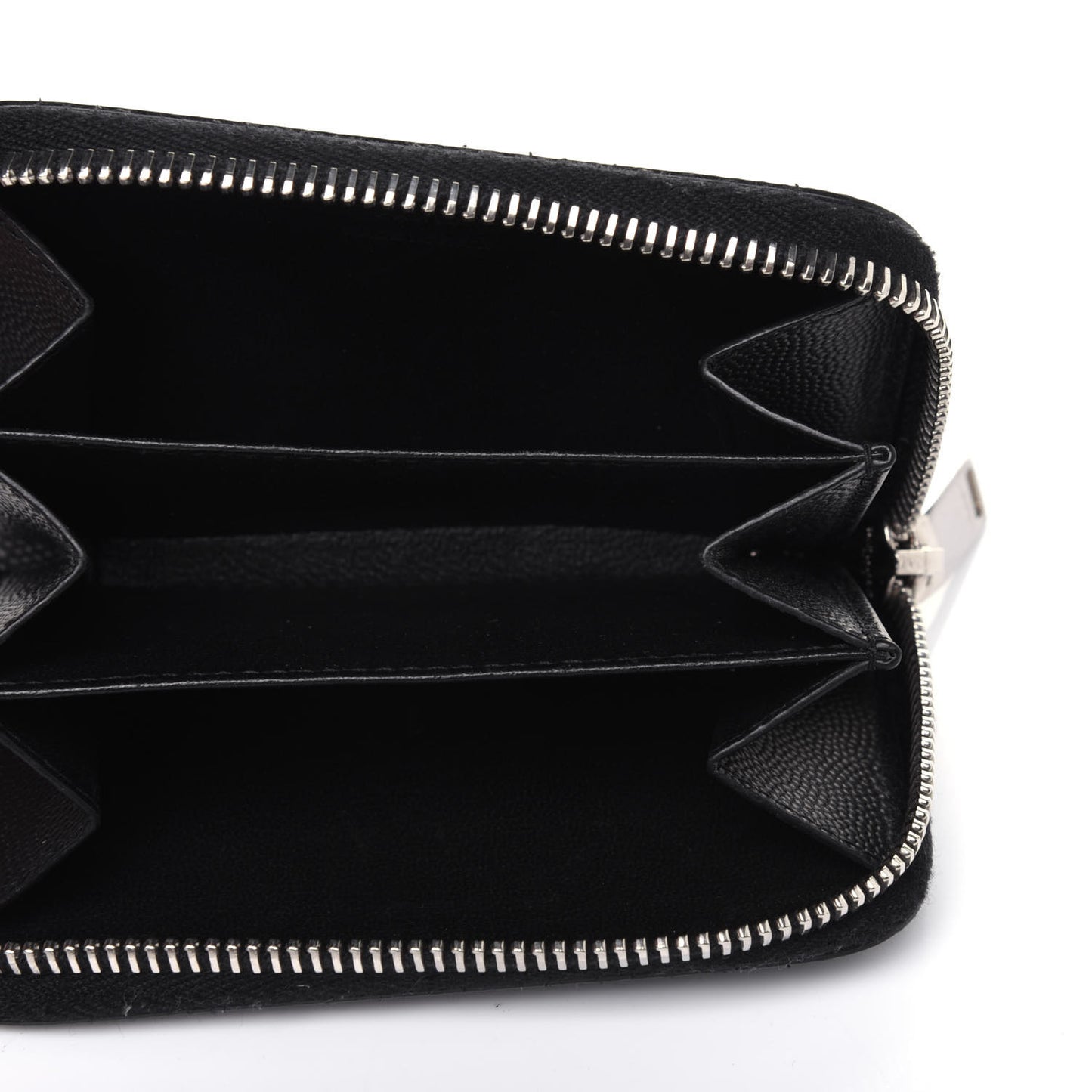 Grain De Poudre Zip Around Card Holder Black