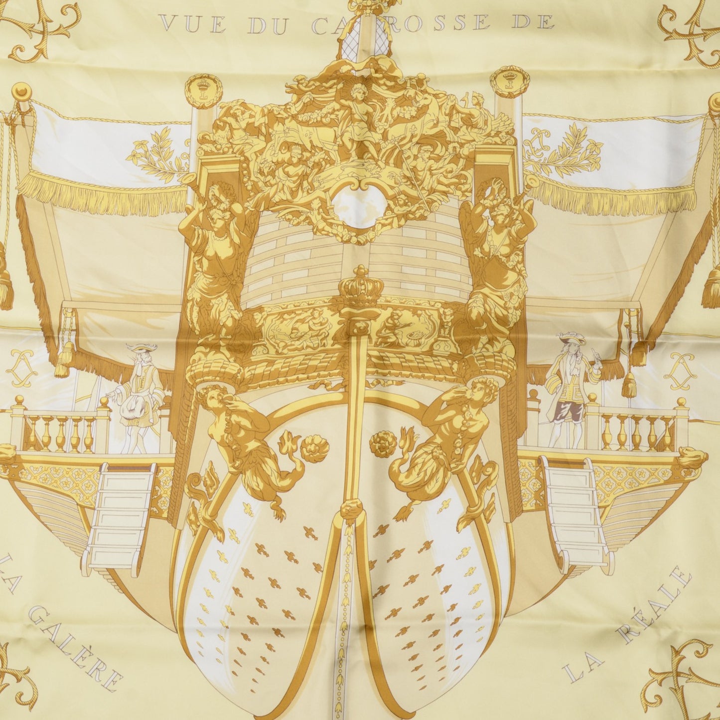 Silk Vue Du Carrosse De La Galere La Reale Scarf 90