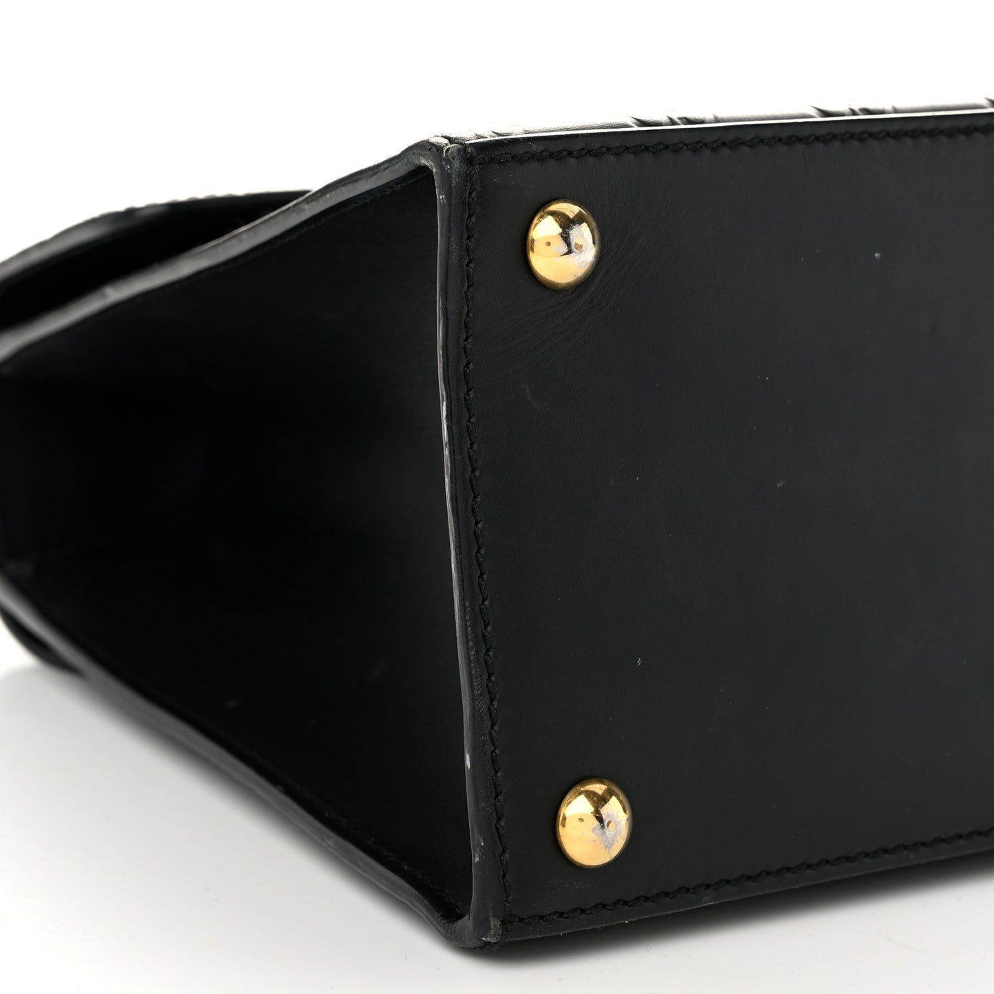 Guccissima Signature Small Padlock Top Handle Bag Black