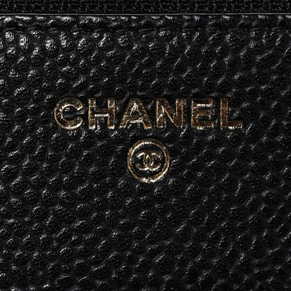 Chanel Caviar Quilted Wallet on Chain WOC Black 6 of 12