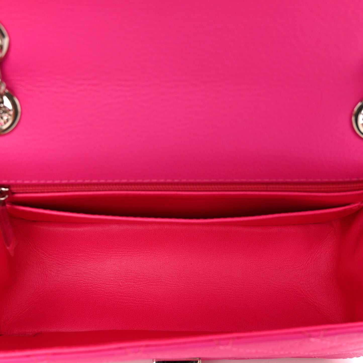 Goatskin Quilted 2.55 Reissue Mini Flap Fluorescent Pink