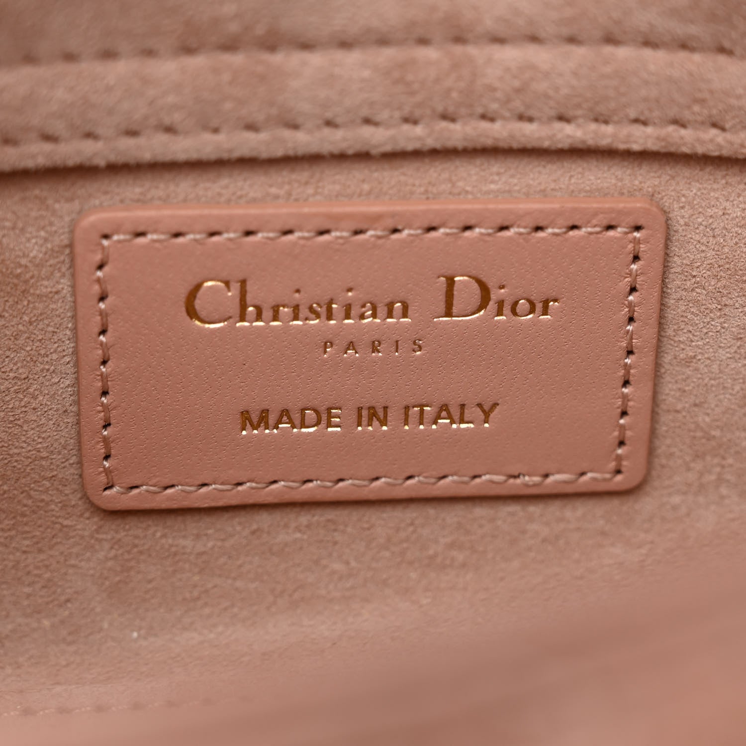 Christian Dior Lambskin Cannage Micro Lady D-Joy Rose De Vents 6 of 11