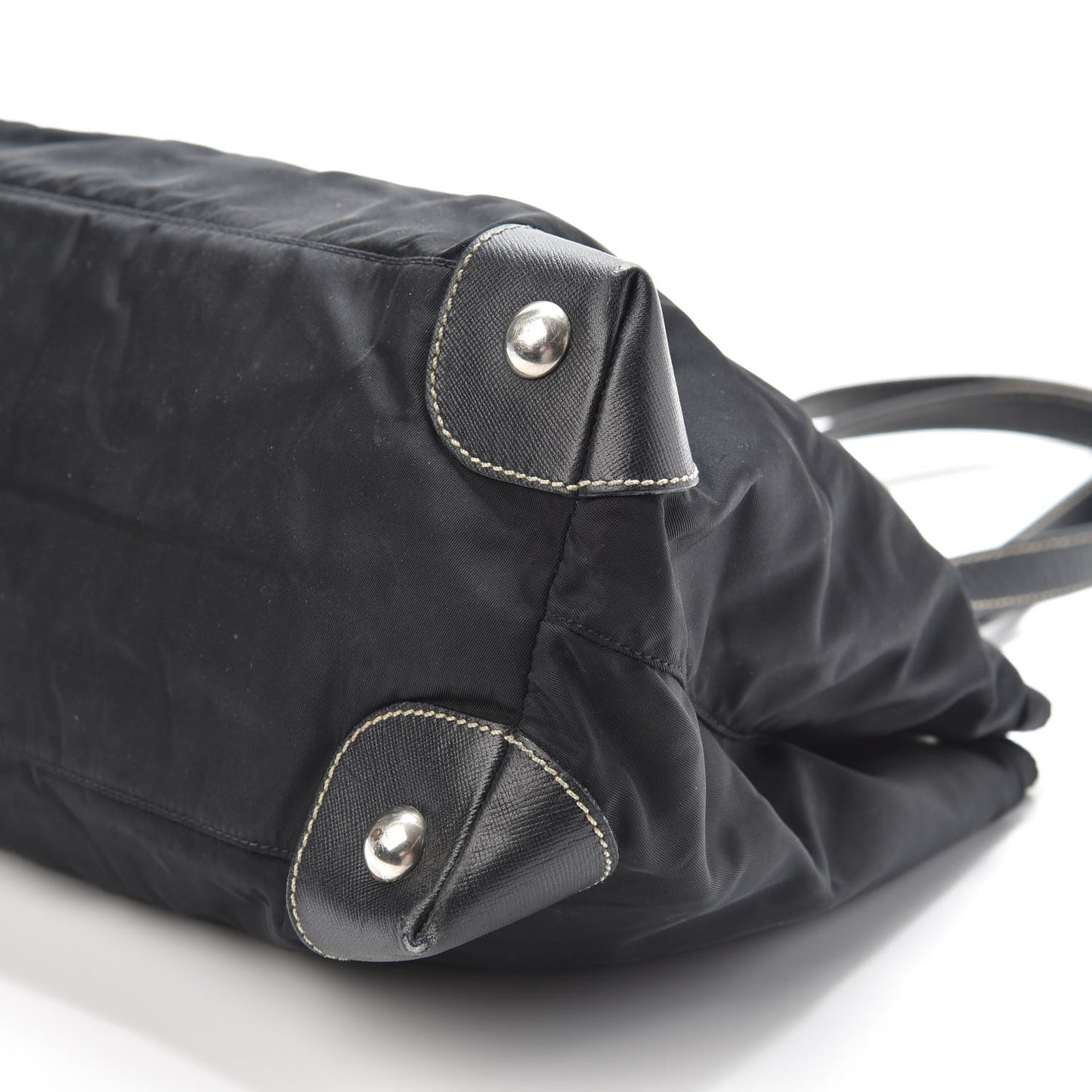 Tessuto Nylon Saffiano Tote Black