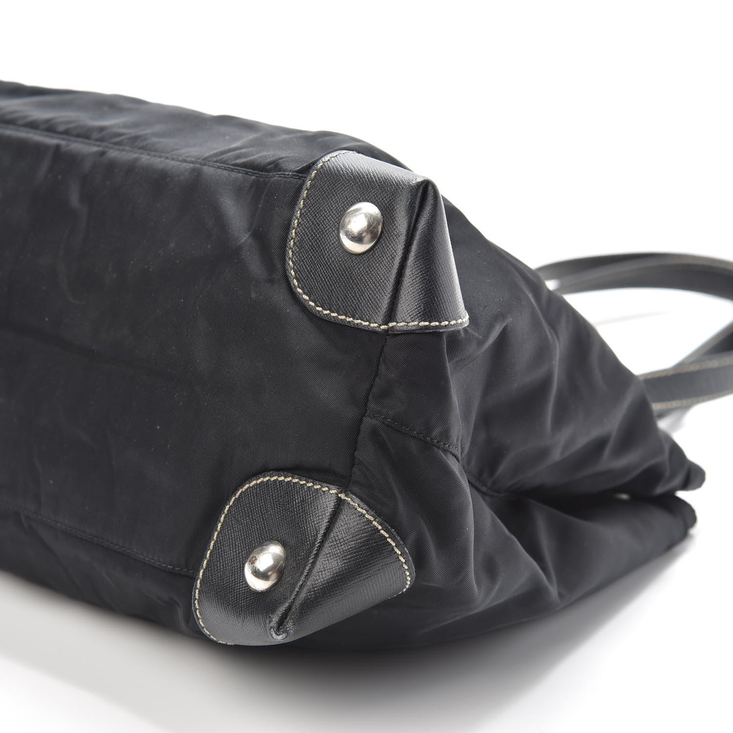Prada Tessuto Nylon Saffiano Tote Black 9 of 9