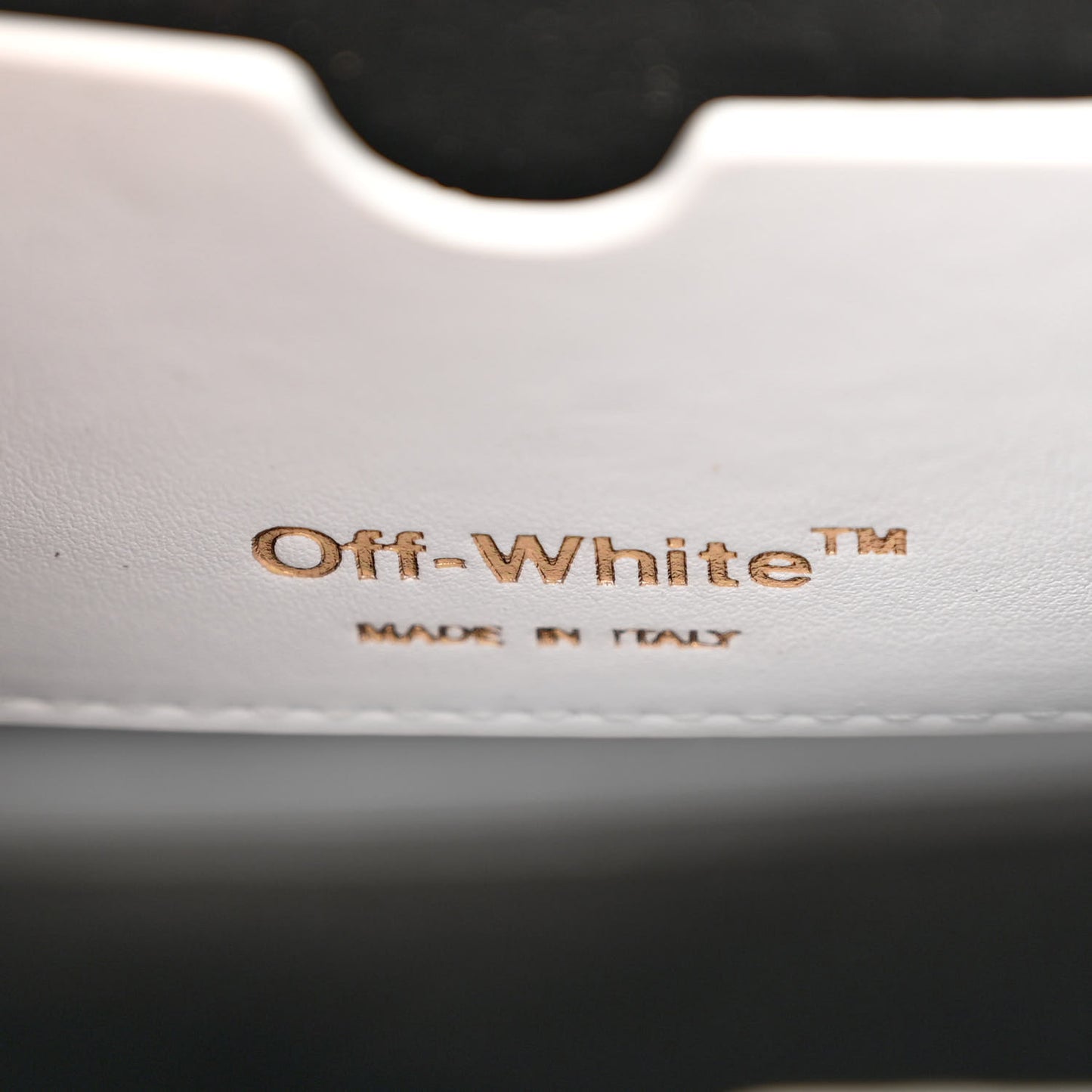 Calfskin Diag Binder Flap Bag White