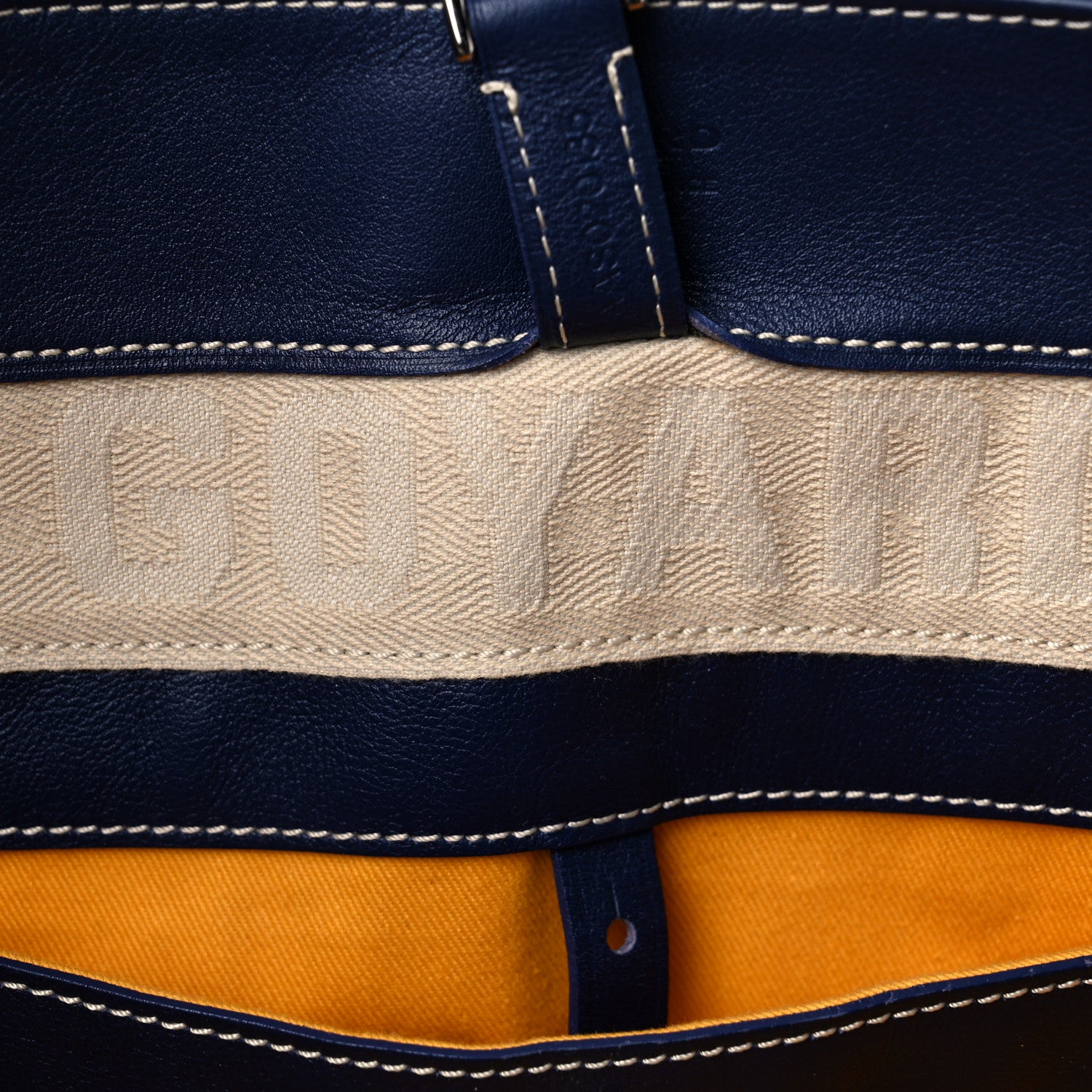 Goyard Goyardine Voltaire III Tote Navy 7 of 11