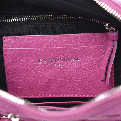 Balenciaga Agneau Arena Classic Silver Hardware XS Reporter Crossbody Rose Flamingo 6 of 9