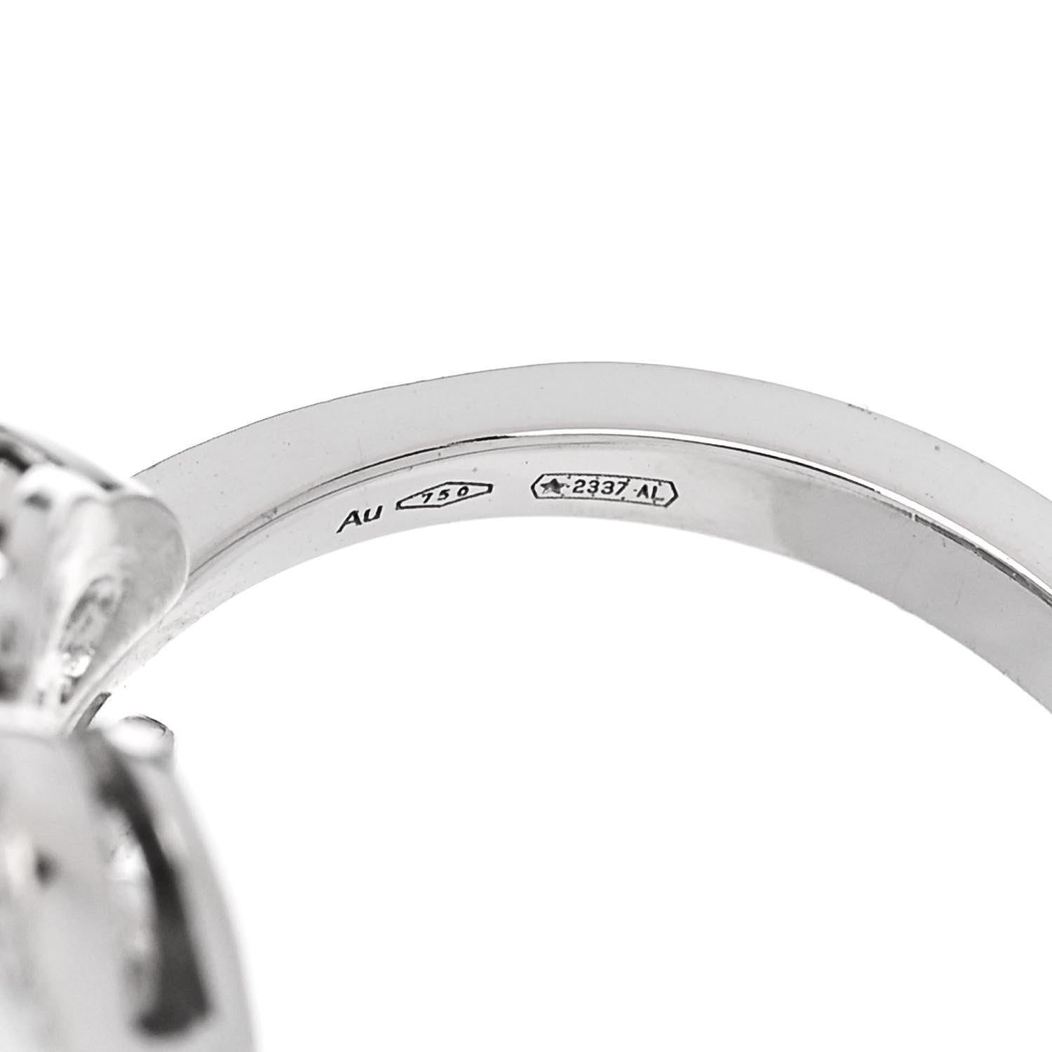 Bulgari 18K White Gold Diamond Fiorever Pave Ring 54 6.75 5 of 7
