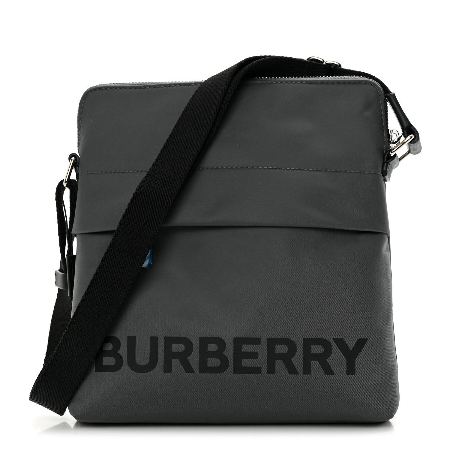 Burberry Econyl Logo Print Crossbody Bag Grey 1 of 10
