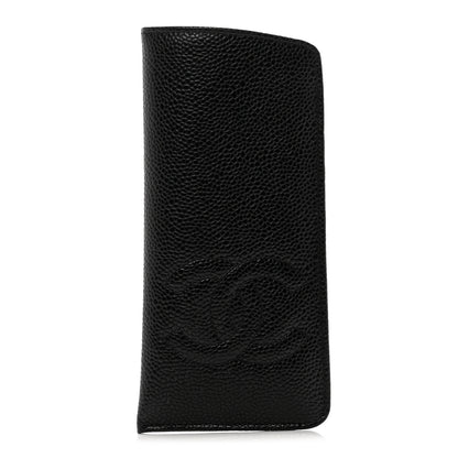 Chanel Caviar Timeless CC Quilted Glasses Case Black 1 of 8