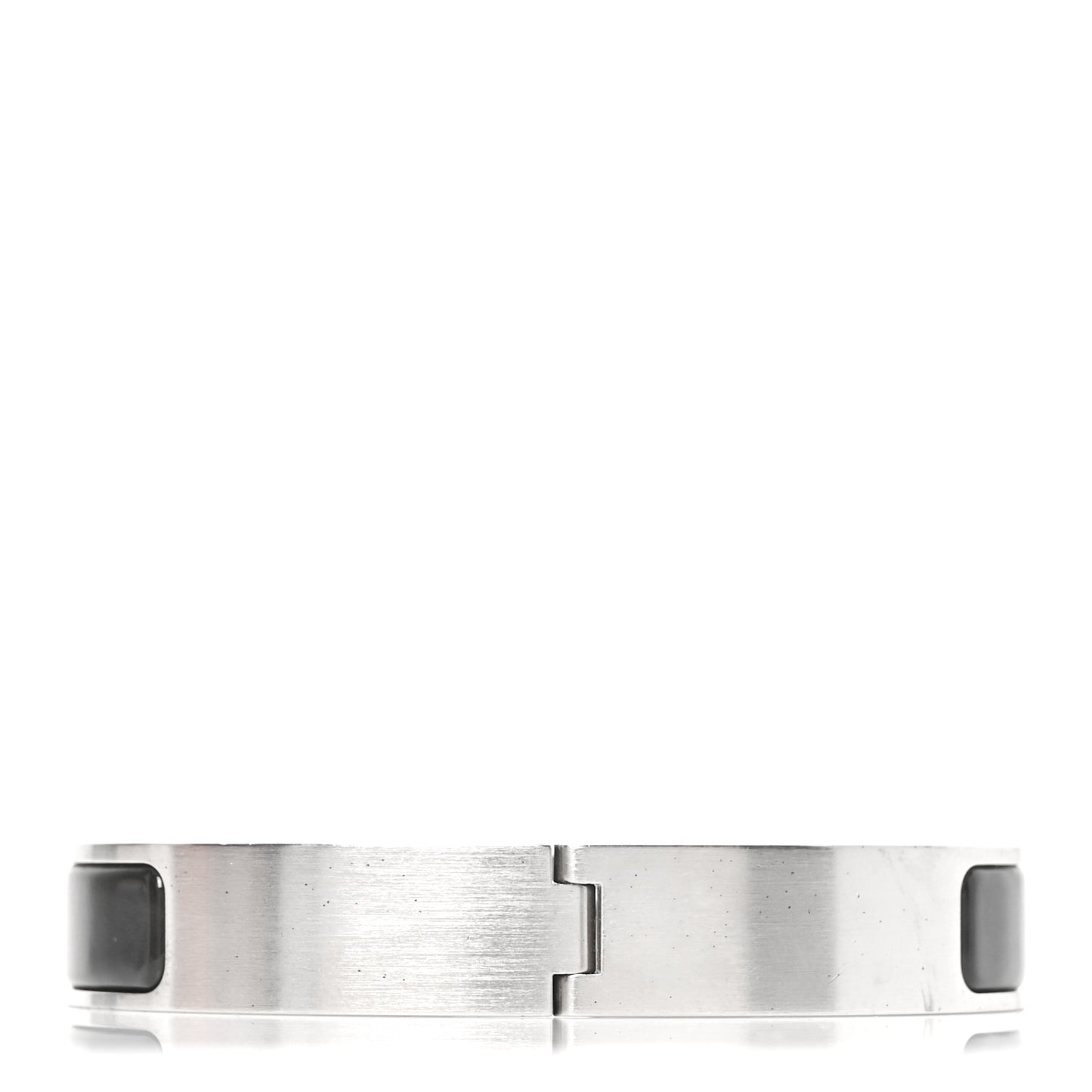 Matte Enamel Narrow Clic Clac HH Bracelet GM Black