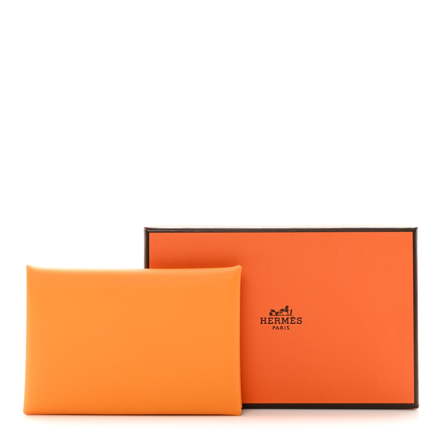 Hermes Swift Embossed Calvi Card Case Jaune D'or 8 of 8