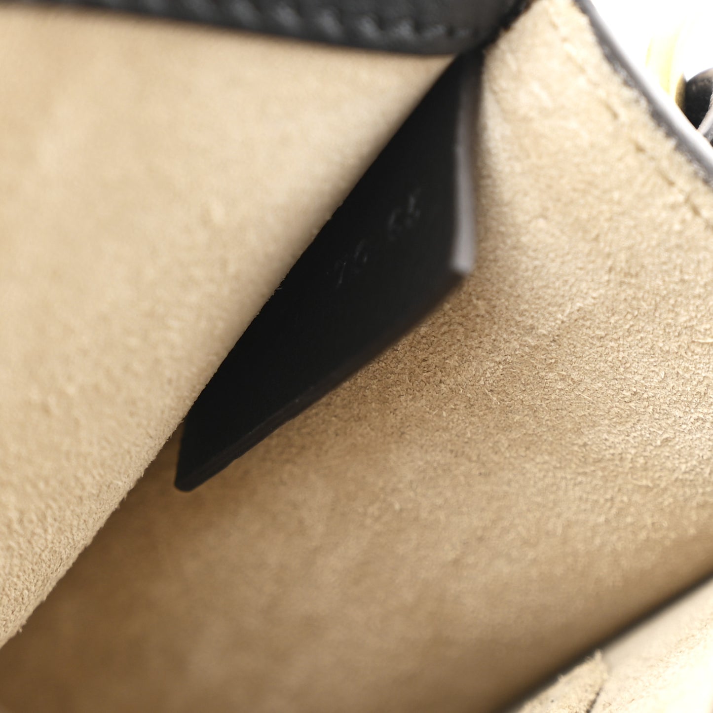 Calfskin Suede Small Nile Bracelet Bag Black