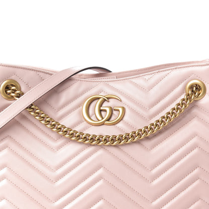 Gucci Calfskin Matelasse Medium GG Marmont Shoulder Tote Bag Perfect Pink 11 of 11