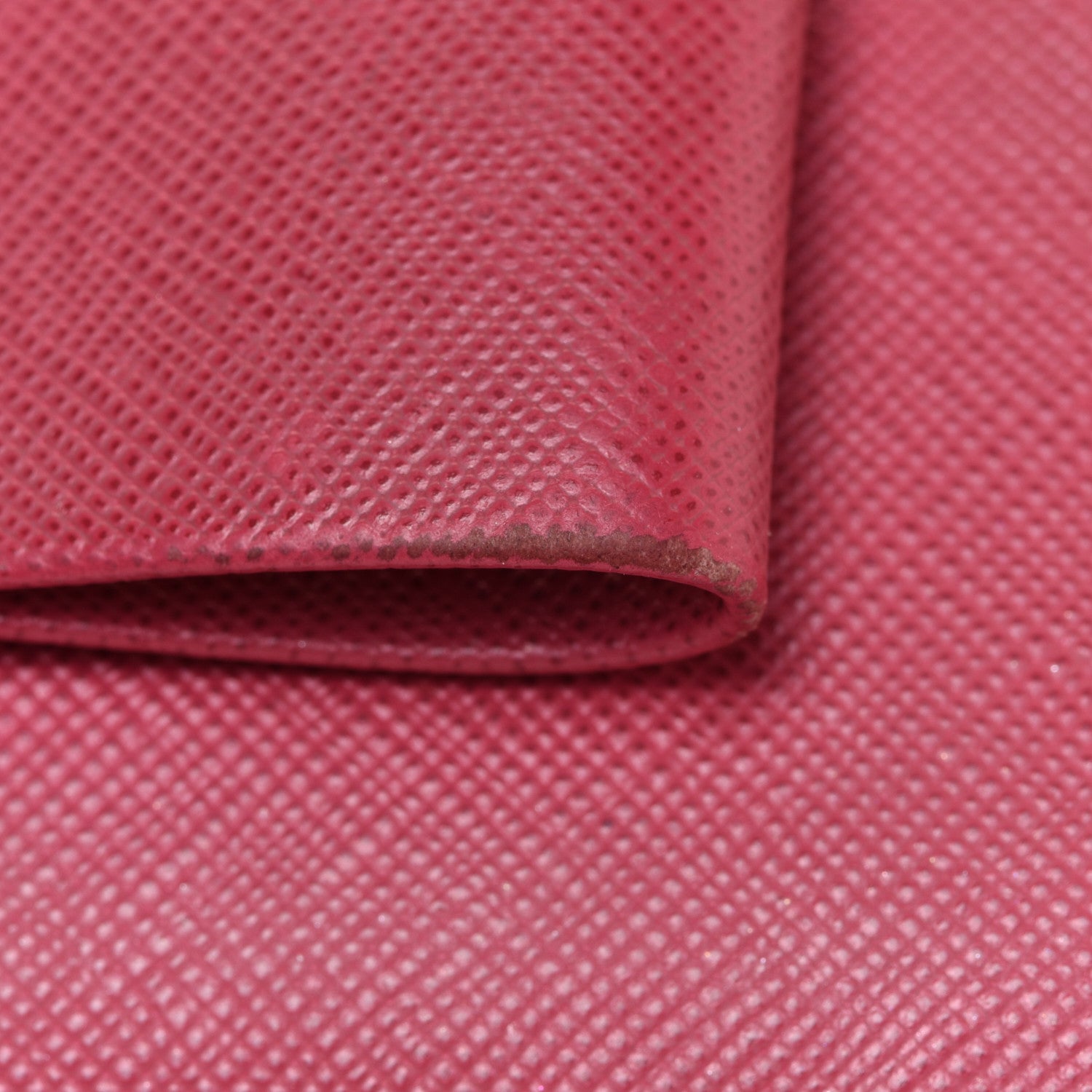 Prada Saffiano Fiocco Bow Flap Wallet Peonia 11 of 11