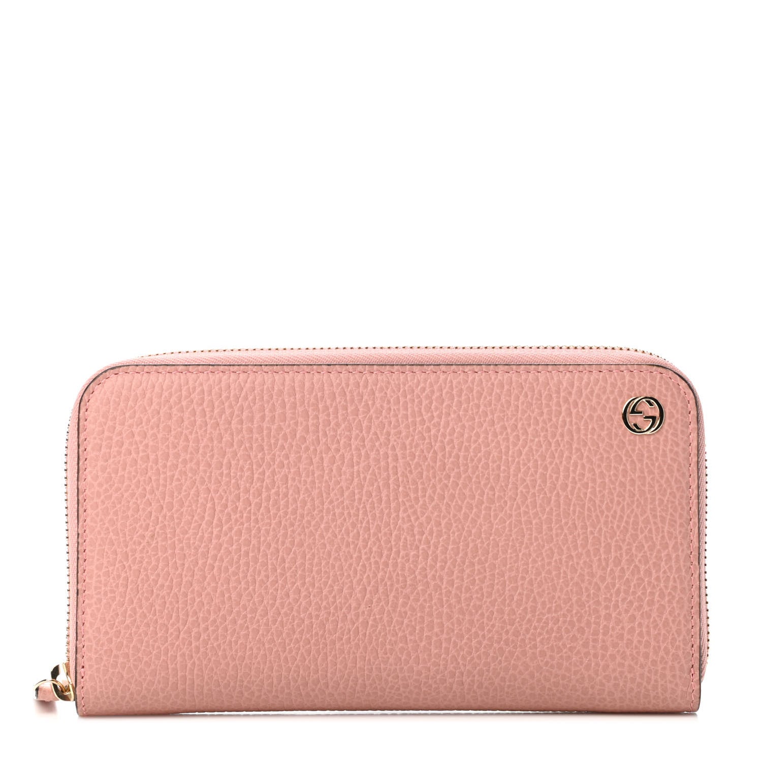 Gucci Dollar Calfskin GG Zip Around Wallet Soft Pink 1 of 4