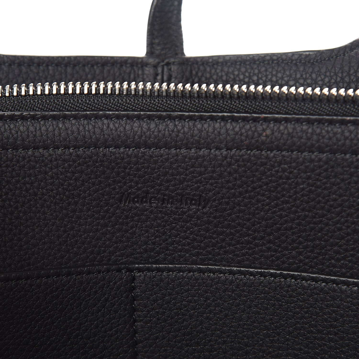 Celine Baby Grained Calfskin Small Tri-Fold Bag Black 9 of 10