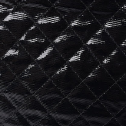 Chanel Calfskin Coated Canvas Quilted Tote Black 12 of 19