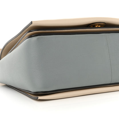 Celine Shiny Smooth Calfskin Medium Frame Shoulder Bag Grege Storm 9 of 12