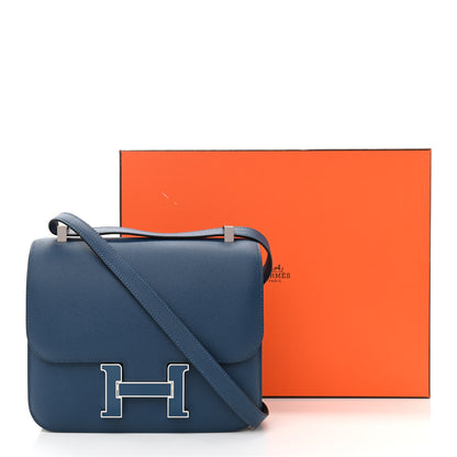 Hermes Epsom Enamel Constance 24 Deep Blue 12 of 12