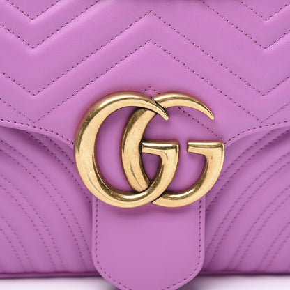 Gucci Calfskin Matelasse Medium GG Marmont Shoulder Bag Candy Mousse 10 of 10