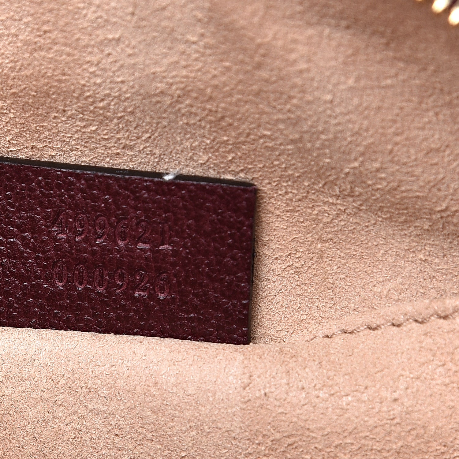 Gucci Textured Calfskin Web Small Ophidia Dome Shoulder Bag Vintage Bordeaux 7 of 10