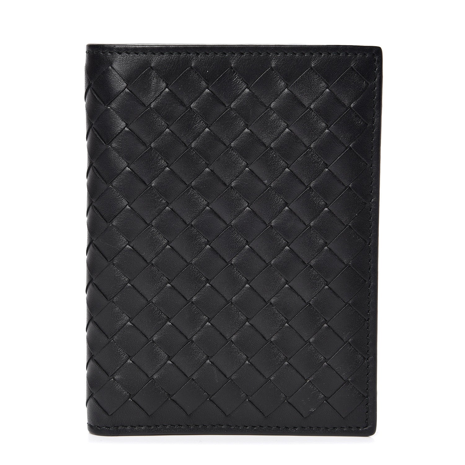 Bottega Veneta Nappa Intrecciato Bi-Fold Wallet Black 1 of 7