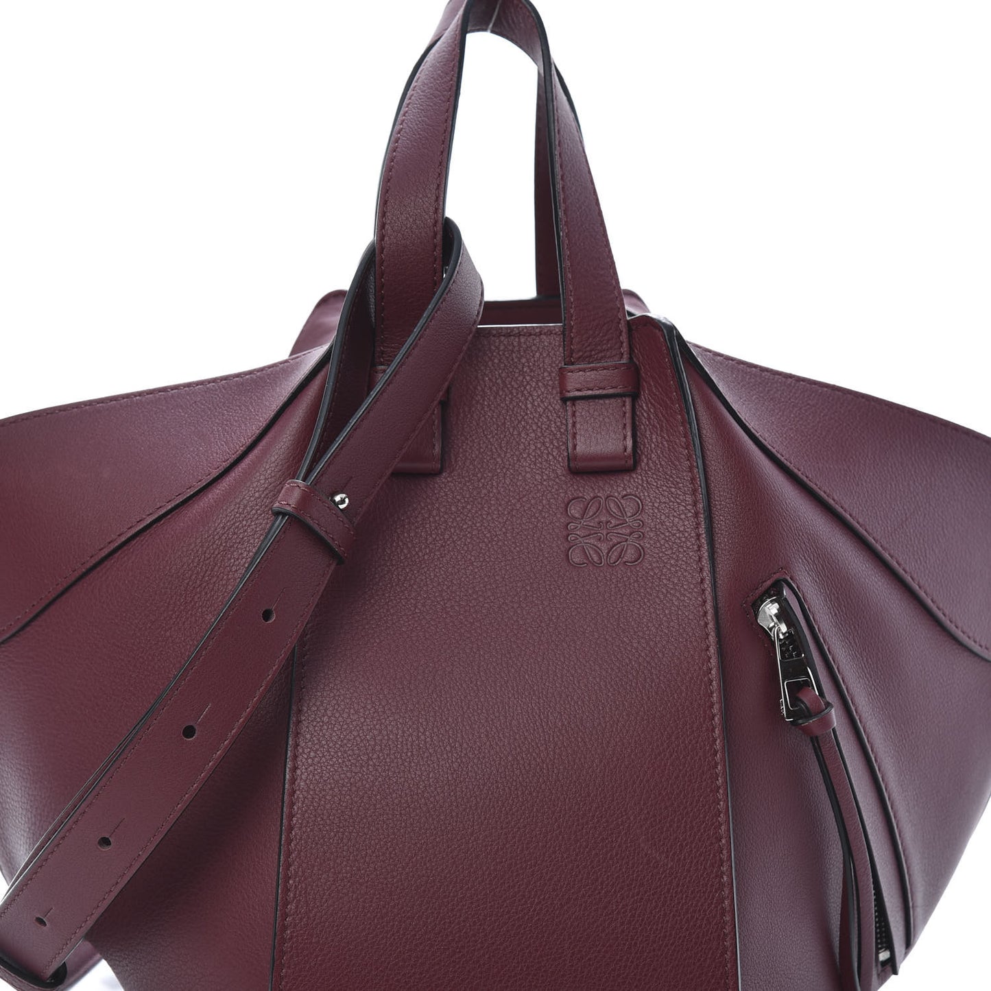 Calfskin Small Hammock Shoulder Bag Malbec