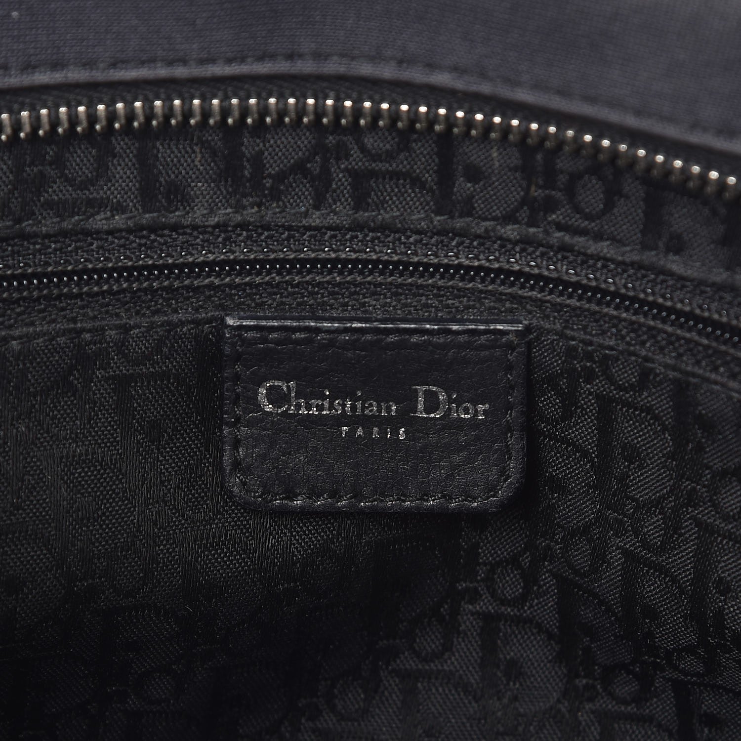 Christian Dior Nylon Crystal Satchel Black 7 of 19