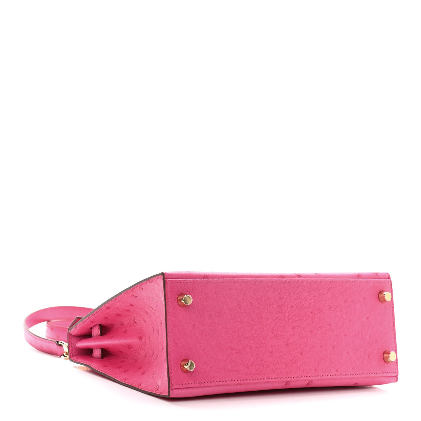 Ostrich Horseshoe Kelly Sellier 25 Rose Tyrien