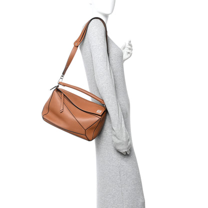 Loewe Calfskin Medium Puzzle Bag Tan 2 of 10