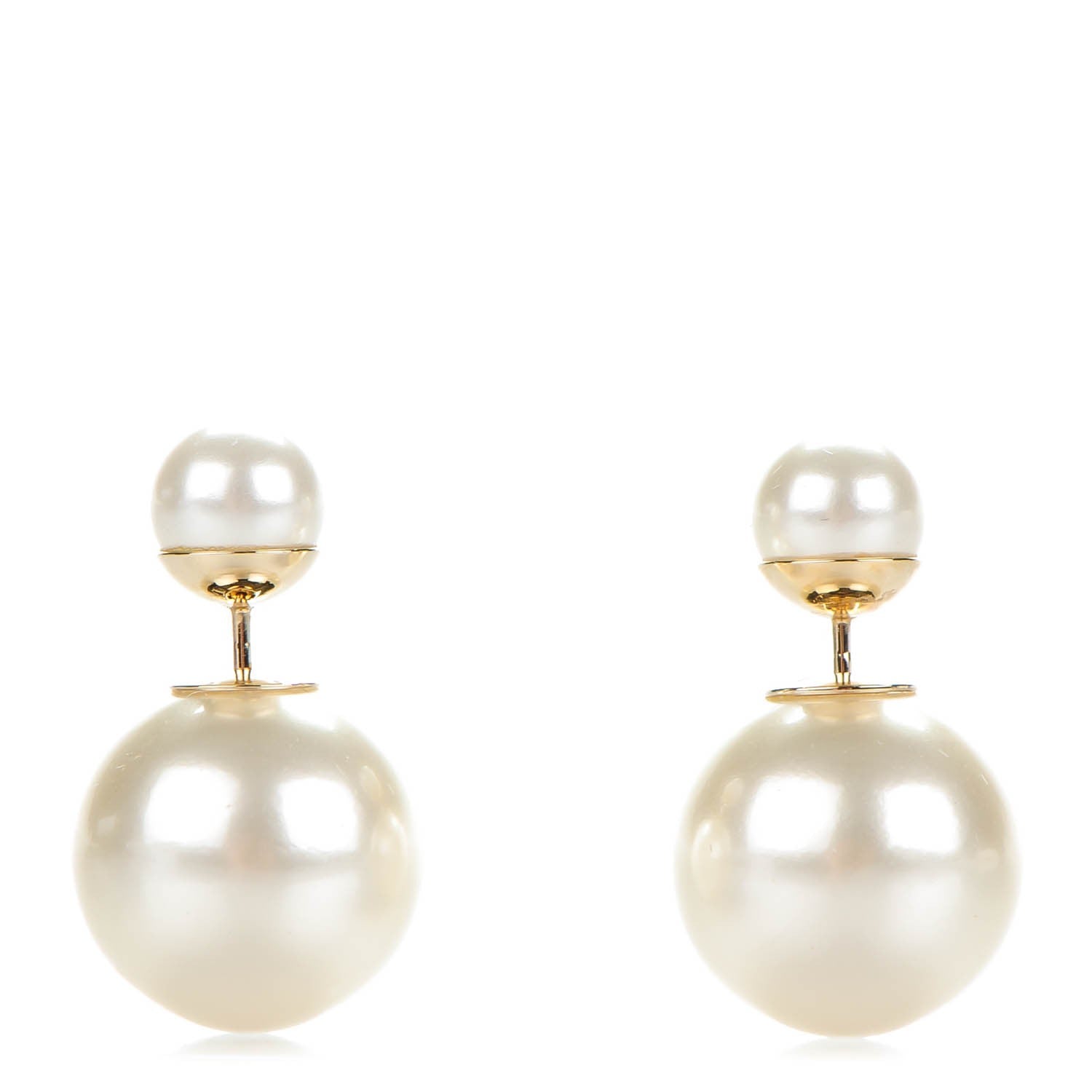 Christian Dior Pearl Mise En Dior Tribal Earrings 1 of 5