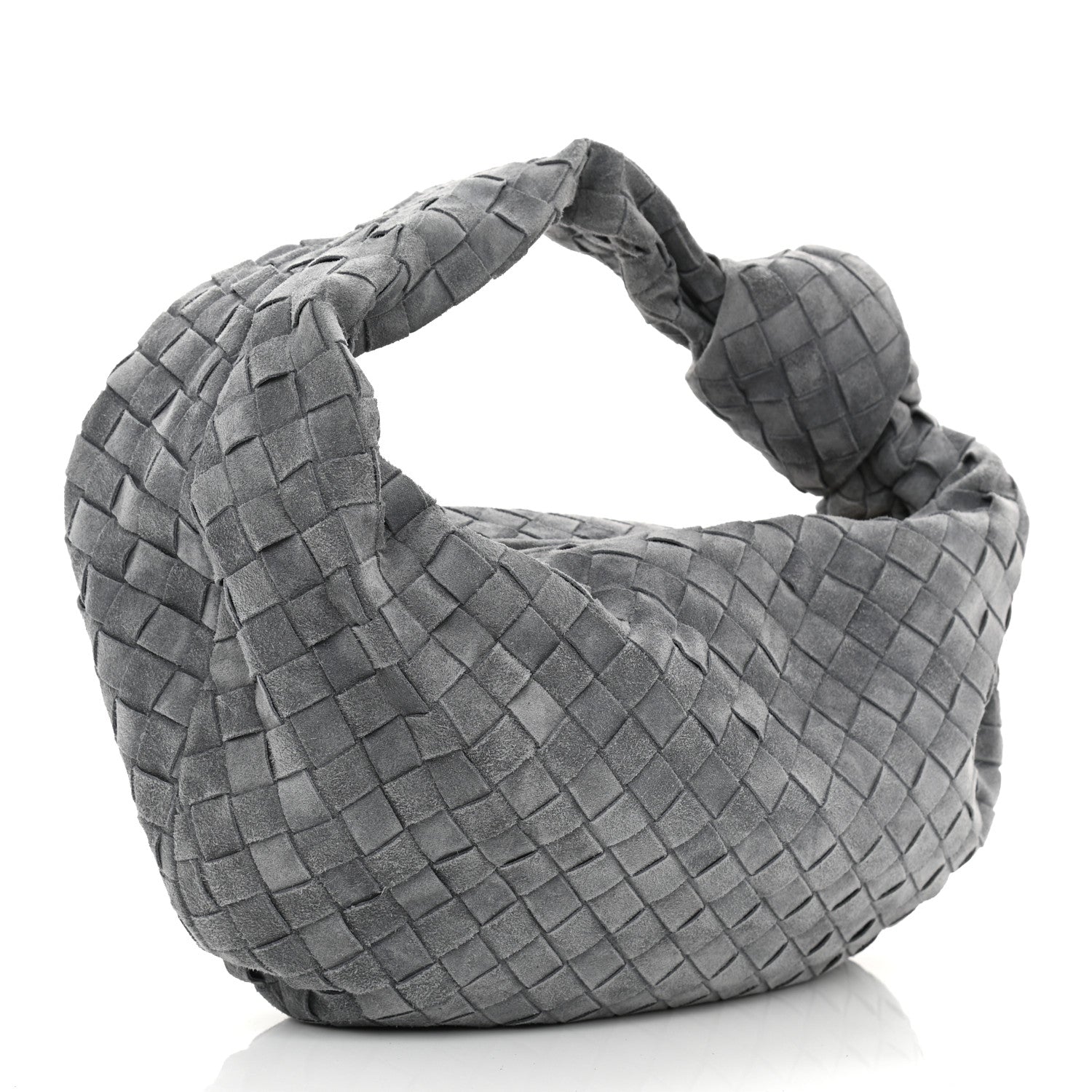 Bottega Veneta Suede Calfskin Intrecciato Teen Jodie Hobo Thunder 3 of 10