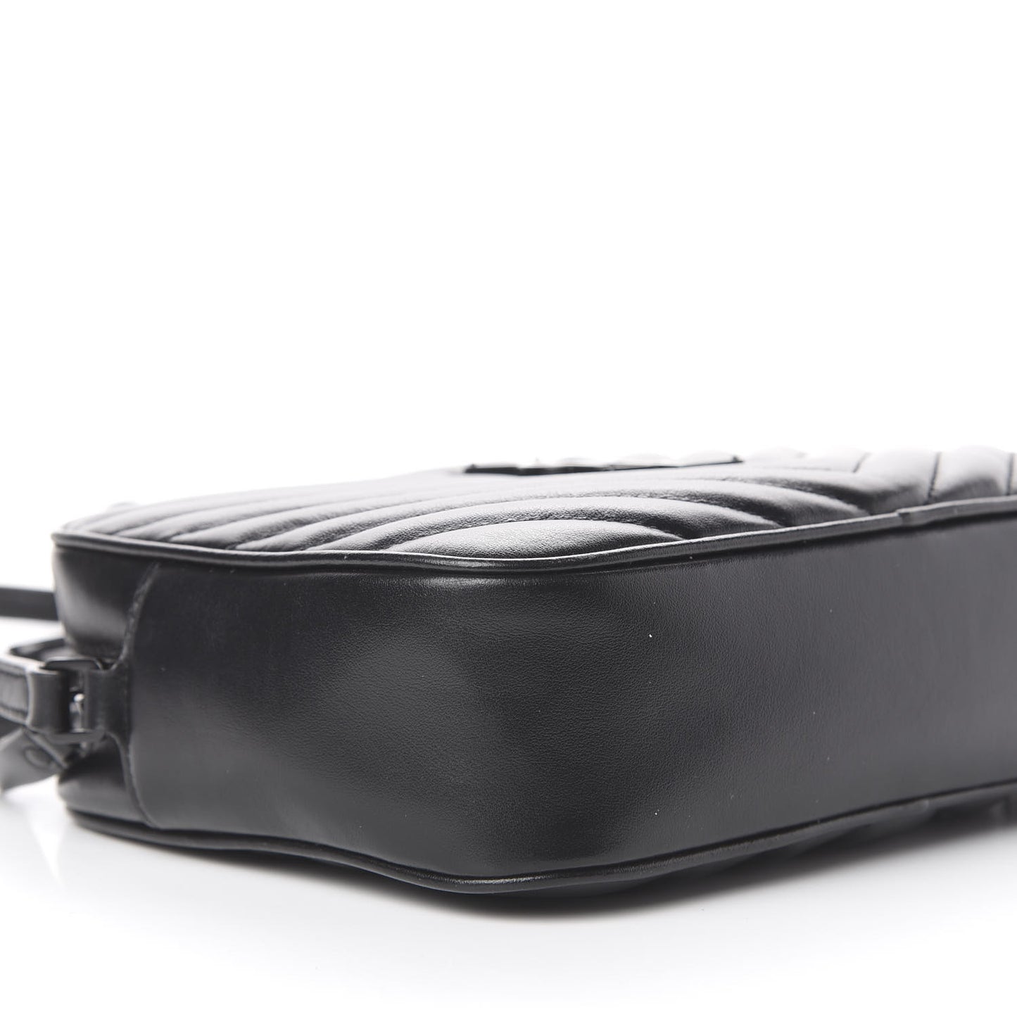 Calfskin Matelasse Monogram Lou Camera Bag Black