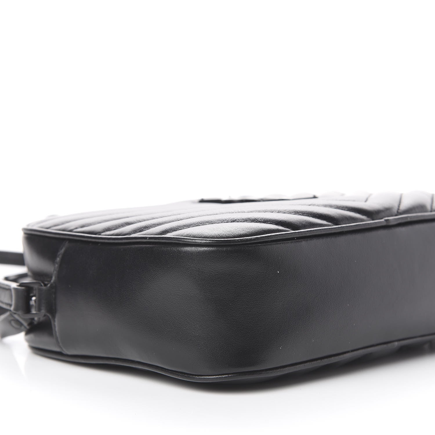 Saint Laurent Calfskin Matelasse Monogram Lou Camera Bag Black 6 of 14