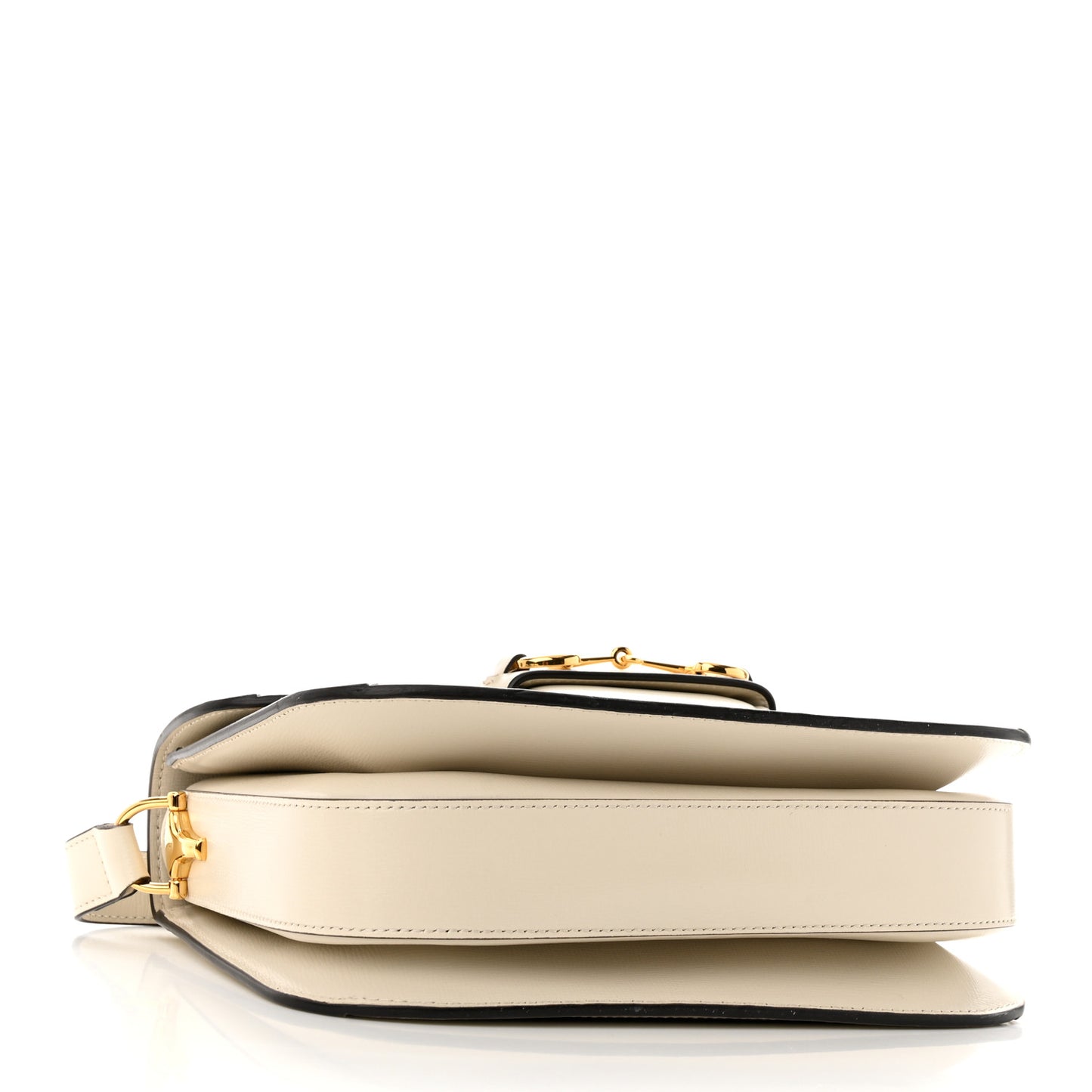 GG Supreme Monogram Horsebit 1955 Shoulder Bag Beige Mystic White