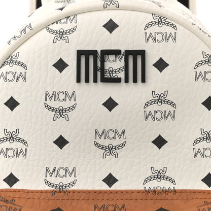 MCM Visetos Mix Mens Medium Stark Backpack Cognac 7 of 11