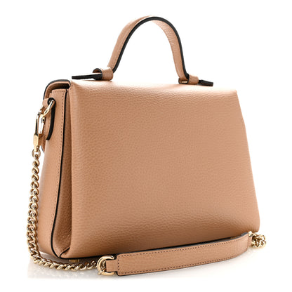 Gucci Dollar Calfskin Interlocking G Top Handle Shoulder Bag Camelia 3 of 13