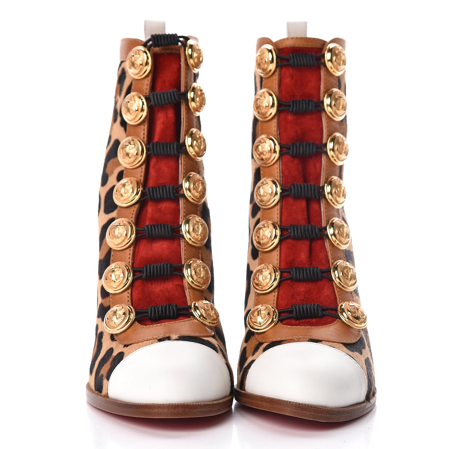 Calf Hair Leopard Print Who Dances 85 Ankle Boots 39 Gold Fauve