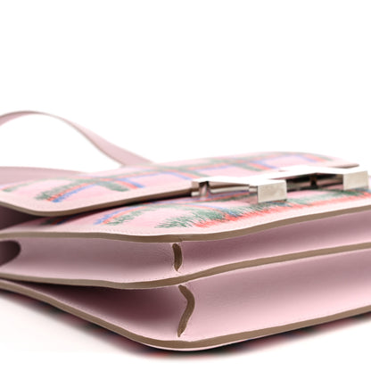 Hermes Swift Tartan Printed Constance 18 Mauve Pale 10 of 12
